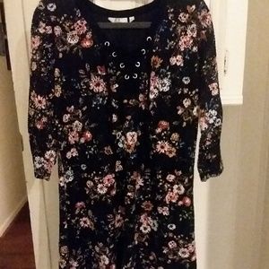 Mesh floral dress